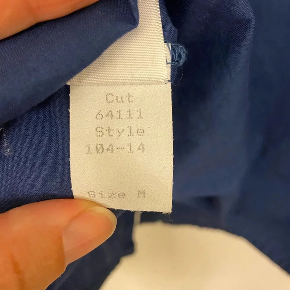 CP Shades Cotton Button Down Blue Size Medium - Picture 6 of 6